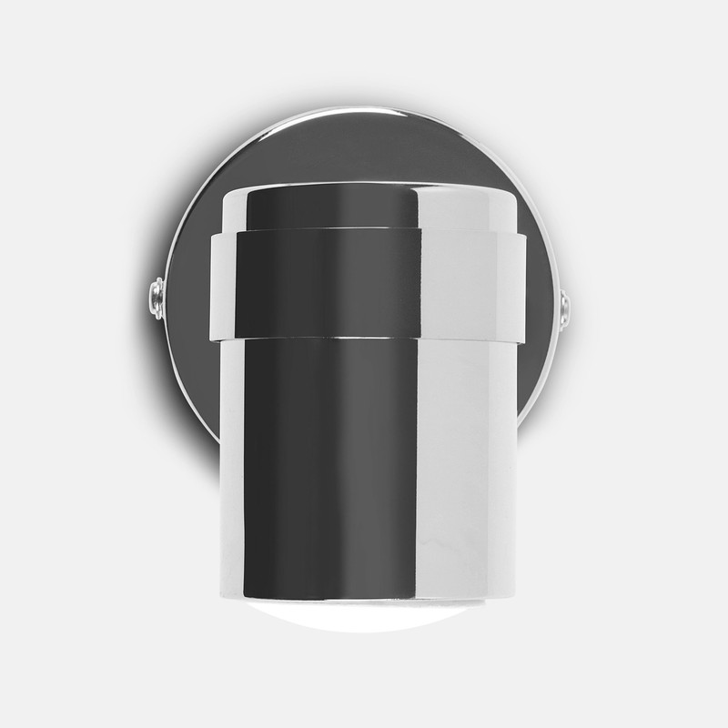 MiniSun | Modern Polished Chrome Single Wall Spotlight Fitting |