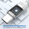USB C Headphones with Microphone Volume Control