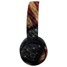 MightySkins Carbon Fiber Skin for Beats Solo Pro Wireless Headphones - Vintage American | Protective, Durable Textured Carbon Fiber Finish | Easy to Apply, Remove, and Change Styles | Made in The USA