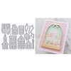 XMZZMX Houses and Trees Metal Cutting Dies for Card Making,