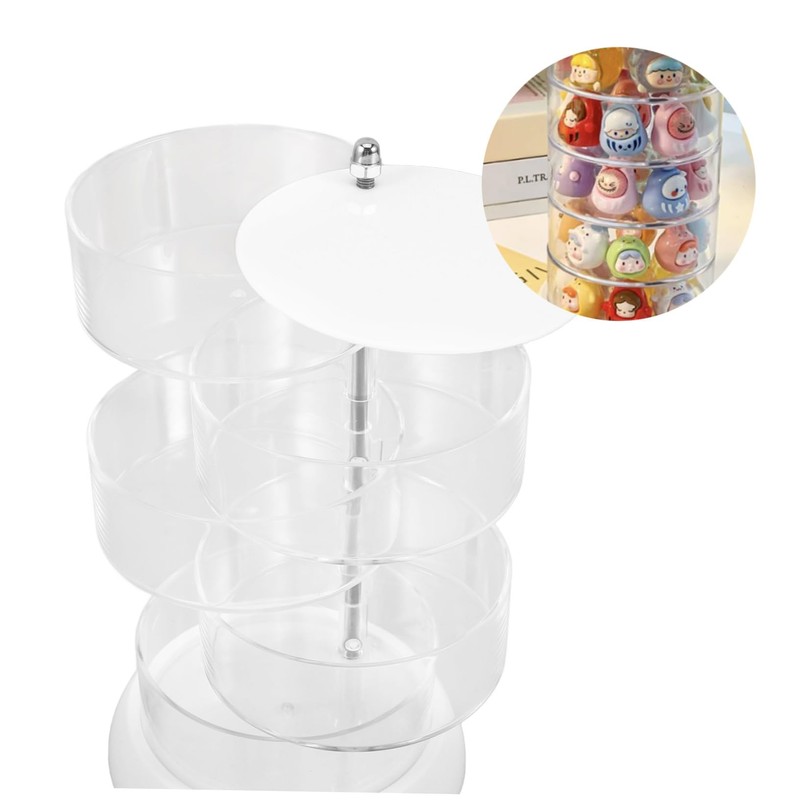 Baluue Rotatable Storage Box Organizer for Accessories Multi Layer Display