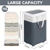 Goodpick Laundry Basket with Wheels, 75L Laundry Hamper for Dirty