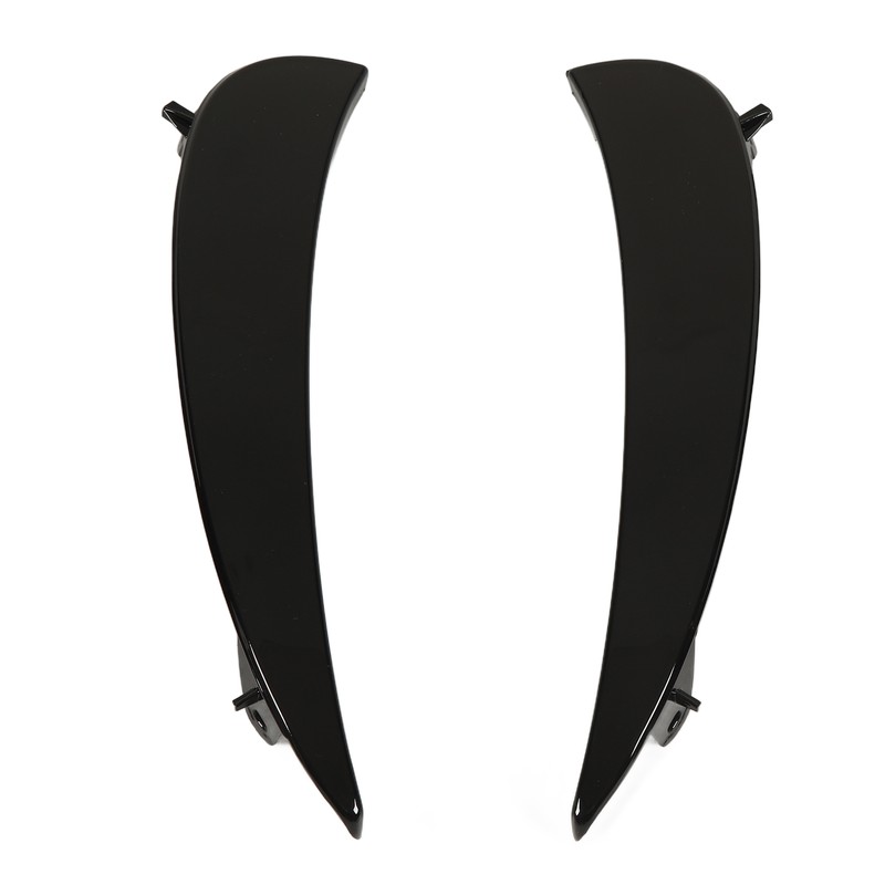 Gloss Black Front Bumper Fog Grille Air Vent Trims Replacement