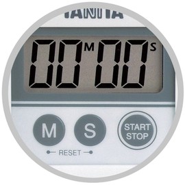 タニタ 丸洗いタイマー100分計 ホワイト TD-376-WH