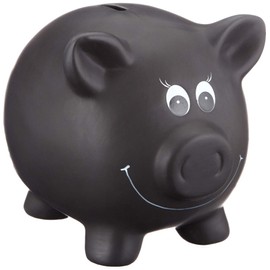 Sparschwein aus Keramik zum Beschriften, Tafellack, Kreidetafel