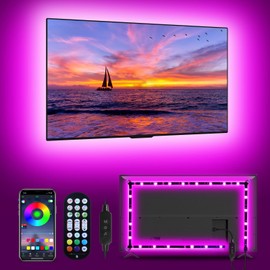 Daymeet TV Led Lights, Led Lights for TV Led Backlight for 32-43 inch, 9.8 ft TV Led Light Strip,RGB Color Changing Led TV Light with Remote, Music Sync Bluetooth APP Control USB Powered