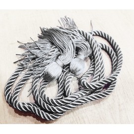 HEPNA Handmade Graduation Honor Cord Silver,1 PCS 68 Inch