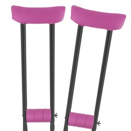 Crutch Pads Padding for Walking Arm Crutches Universal Underarm Padded Handle Crutch Pads and Hand Grip Covers (1 Pair)(N03P)
