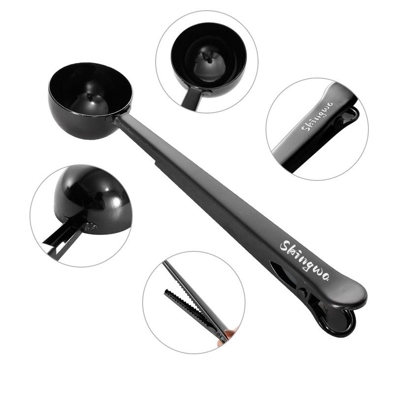 Coffee Scoop with Bag Clip, Multi-Function Milk Powder Measuring Spoon,