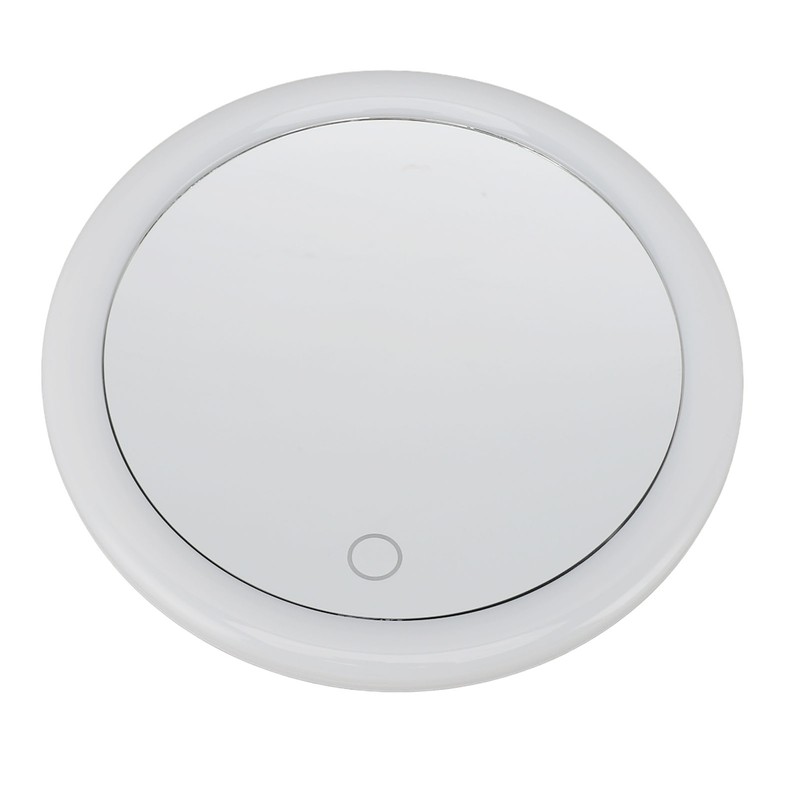 5.6inch Handheld Magnifying Makeup Mirror Triple Suction Cup 10X Magnification