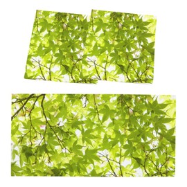C.IOPMNU 2 Pack Fluorescent Light Cover for Classroom, Green Tree Leaf Drop Ceiling Decorative Film Filter,Green Leaf Eliminate Harsh Glare Causing Eyestrain and Headaches…