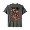 Samurai Skateboarder Bushido Dragon Deck (ART BACK) T-Shirt