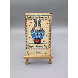CONCEPT ASYLUM DETROIT LIONS AMON-RA ST BROWN THEMED RETRO/VINTAGE STYLE VALENTINES DAY CARD