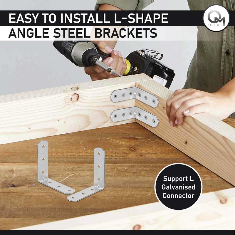 OMIDEAS 20 x Angle Bracket (60 x 60 x 16)