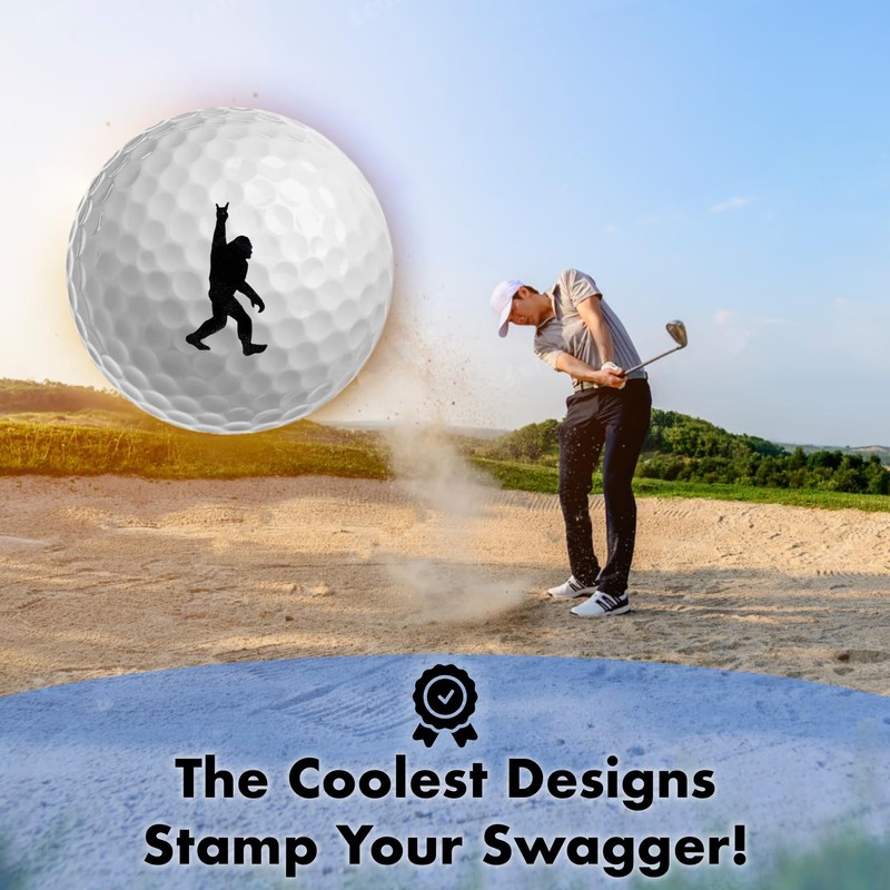 HODL 21 Ball Badge Golf Ball Stamp – Self-Inking Golf