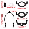 bociloy 2 Sets 8 Inch Lamp Shade Harp Holder Kit,