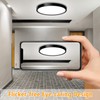 LED Flush Mount Ceiling Light Fixture, 9inch Modern Black Light,