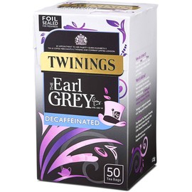 Twinings Decaffeinated Earl Grey Tea 200 Tea Bags, (Multipack of 4 x 50 Tea Bags)