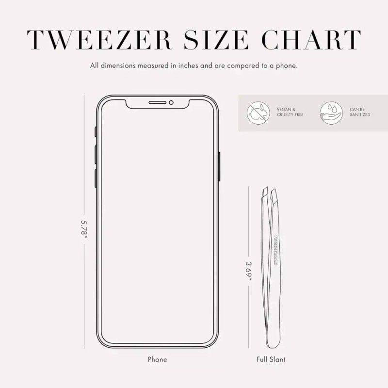 Tweezerman 트위저만 스테인리스 스틸 포인트 핀셋 - 눈썹 정밀 얼굴