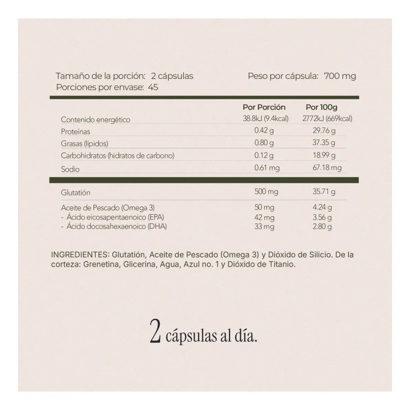 Glutatin Puro Omega 3 Antioxidante 90 Softgels Maklen Sabor Sin