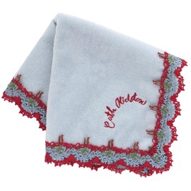 Cath Kidston 001362-0001-02 Large Towel Handkerchief 11.0 inches (28 cm) Bouquet Lace (Blue) Women's Towel Hand Towel Approx. 11.0 inches (28 cm)