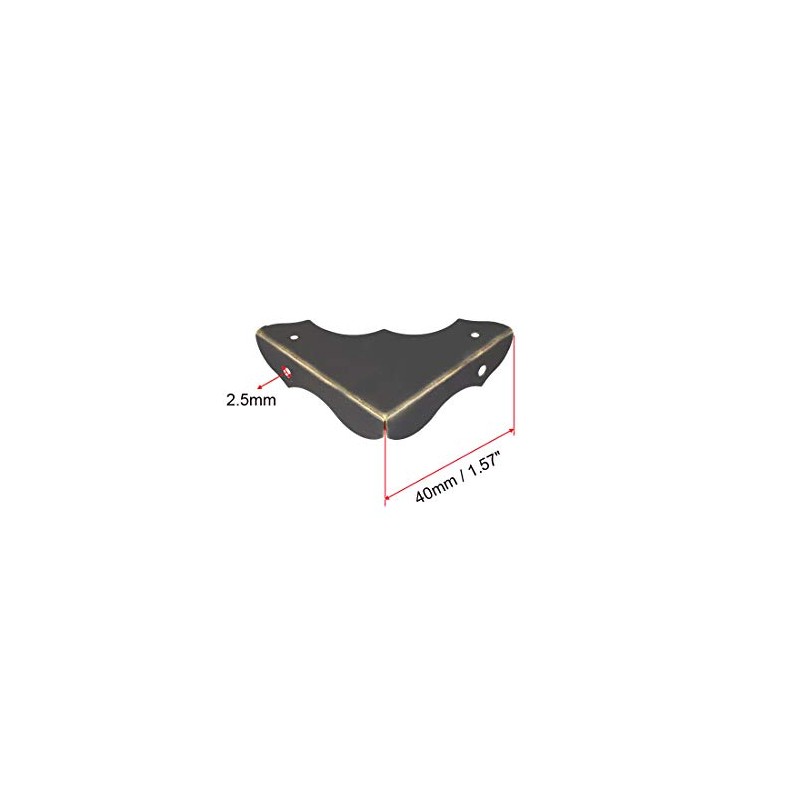 sourcing map Desk Corner Protector Table Edge Protector Cover Metal