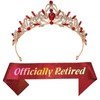 Dgasin Retirement Party Set - Red Tiara & Sash for
