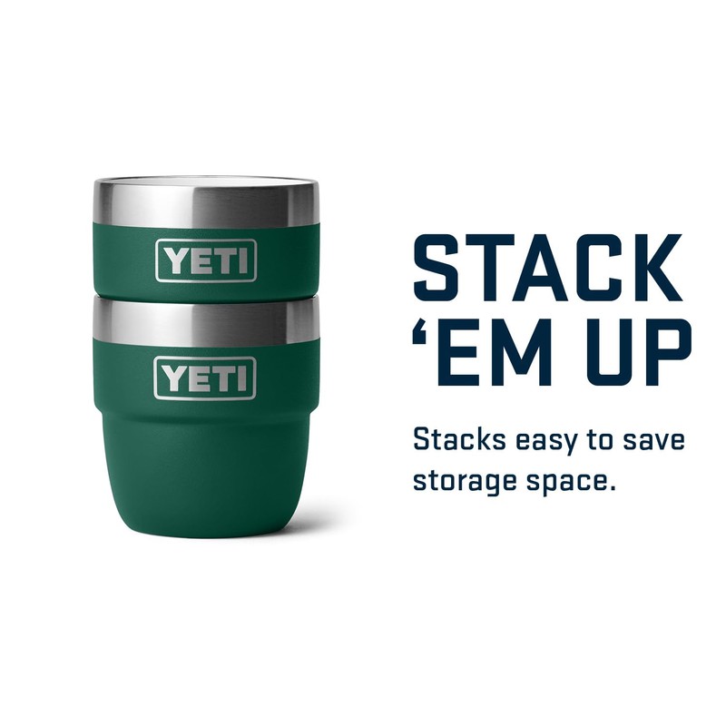 YETI Rambler 4 oz Stackable Cup, Stainless Steel, Vacuum Insulated
