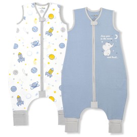 Mama Cheetah, Toddler Sleep Sack with Feet 2T, 0.5 TOG Organic Cotton Baby Wearable Blankets with Legs, Baby Sleeping Bag for Walkers, Early Walker Medium