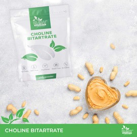 Choline Bitartrate Supplement – 625 Servings of Choline Bitartrate Powder 250 Grams – Choline Supplement for Healthy Brain Function and Vital Support by Raw Powders (250 grams)