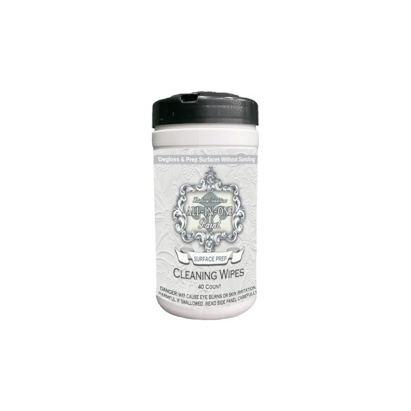 Heirloom Traditions Deglosser Surface Prep Wipes, heavy duty Degreaser, 40CT
