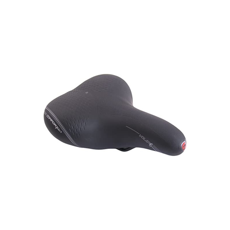 Selle Bassano Unisex-Adult Volare Sattel, schwarz, XL