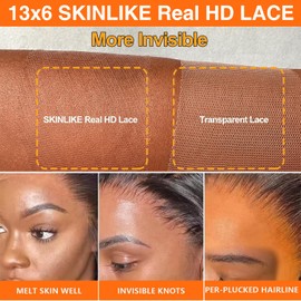 CHEETAHBEAUTY Peluca Frontal De Encaje Hd Real, 13X6, Con Aspecto De Piel, Cabello Humano Ultra Ajustado, Prearrancado, Línea De Cabello Natural, Nudos Decolorados, Densidad Del 250%, Recta, 0,10 Mm,