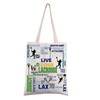FEELMEM Lacrosse Players Tote Bag Lacrosse Lax Team Gift Lacrosse