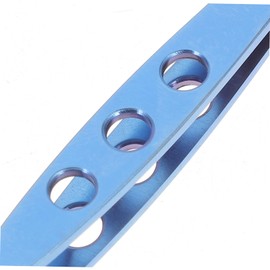 Baluue Eyelid Tweezers Meibomian Expressor Women Beauty Tools Meibomian Gland Tweezers Eyelid Beauty Tweezers Eyelid Tweezer Metal Eyelid Compressor Eyelid Forceps Titanium Alloy Blue