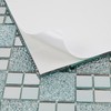 Lovdeco Mirror Peel and Stick Square Mosaic Tile for Kitchen Backsplash,