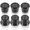 6-Pack Rolling Seat Trolley Wheels, Sliding Bracket Rollers for Bowflex
