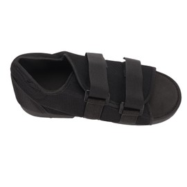 Post-Op Shoe Walking Boot Support, Post-Surgical Shoes Height Adjustable, Orthopaedic Support Orthosis with Hard Sole and Toes, Surgical Foot Injury Shoes (L)