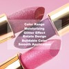 Wugbc Metallic Lipstick Glitter Lip Stick Long Lasting Waterproof Shine