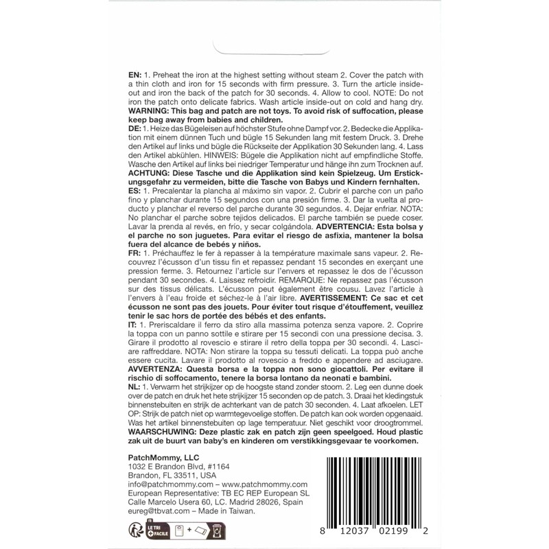 PatchMommy Moon Patch Appliqué for Iron-On Clothes Children Baby