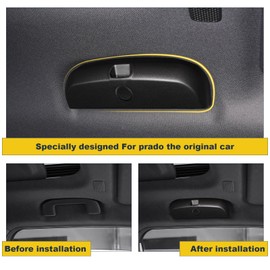 JYCDC Sunglasses Holder Compatible with Toyota Land Cruiser Prado 250 LC250 2024 2025 Sunglasses Case Storage Box,Magnetic Glasses Organizer Accessories Interior Modification(Black)
