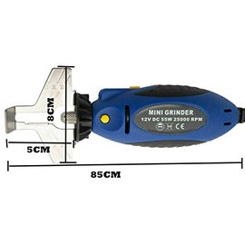 Chain Saw Sharpener, 12V Electric Chainsaw Grinder with Alligator Clip for Dremel Stihl Oregon OEM 25000RPM