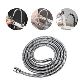 DOITOOL 1PCS Pull Down Faucet Replacement Hose for Kitchen Sink Faucets Pull Out Spray Head Hose Stainless Steel Sink Faucet Hose (200cm)