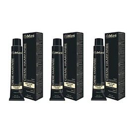 FemMas Hair Colour, Professional Cream Hair Colour with Argan Oil, Keratin & Ceramides, as Permanent Hair Colouring or Tint for Radiant, Durable Colour Results, 3x Dark Brown Intensive 3.0, 100 ml