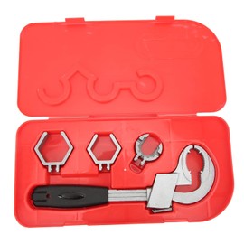 Garosa Ajustable Llave de Fregadero Multifuncional Llave de Grifo de Apertura Grande de 80 Mm Herramienta de Reparación de Plomería Aleación de Aluminio con 3 cabezales de repuesto