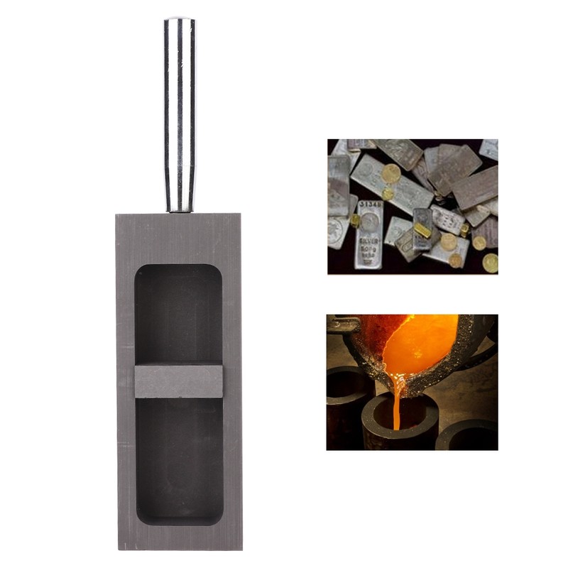 Pure Graphite Ingot Mold Mould Crucible For Gold Silver Melting