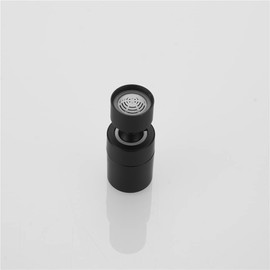 Filtro universal de salpicaduras para baño, cocina, grifo giratorio de 360 grados, aireador giratorio, boquilla de 2 funciones, negro mate