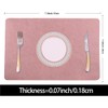 Placemats for Dining Table Set of 4,Design-Classic Faux Leather Eco-Friendly