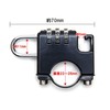 Grandios GD-NWDLOCK-SV Helmet Holder Motorcycle Dial Lock Anti-theft Diameter 0.9