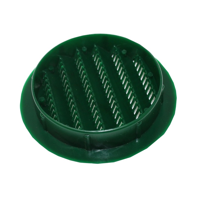 3" Round Green or Tan Plastic Louver Soffit Air Vent